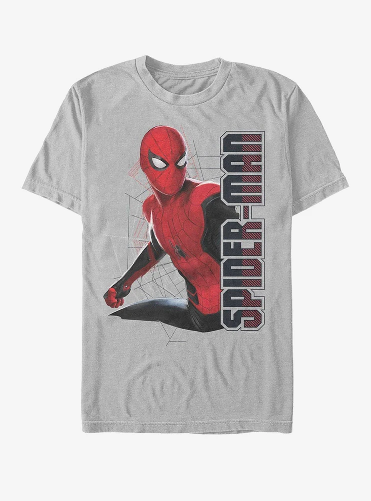 Hot Topic Marvel Spider-Man Far From Home Spider Webs T-Shirt