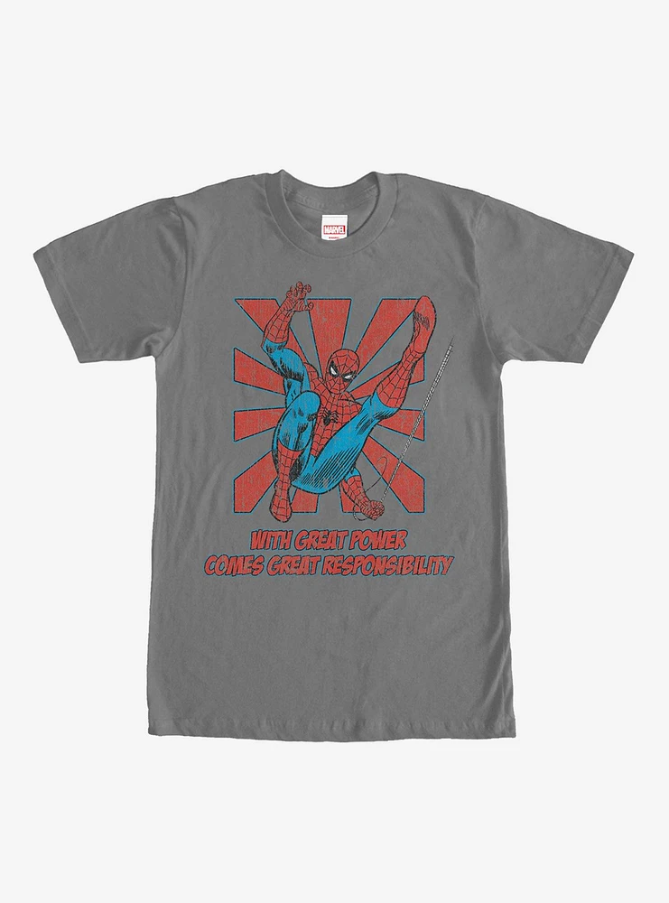 Hot Topic Marvel Spider-Man Great Power T-Shirt