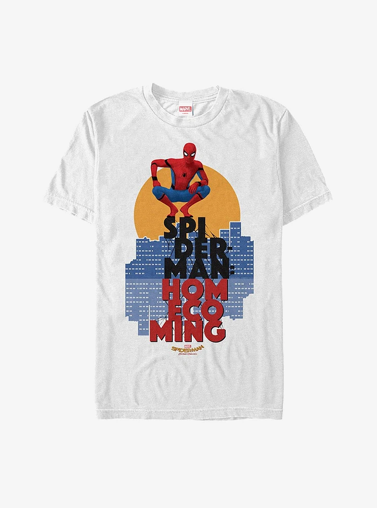 Hot Topic Marvel Spider-Man Homecoming City T-Shirt