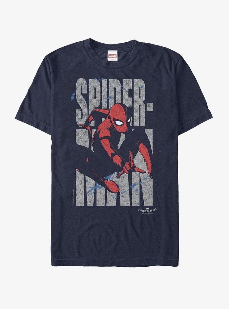 Hot Topic Marvel Spider-Man Homecoming Name T-Shirt