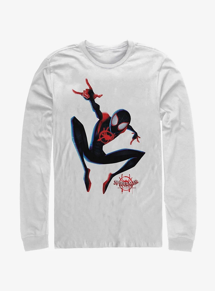 Hot Topic Marvel Spider-Man: Into The Spider-Verse Big Miles Long-Sleeve T-Shirt