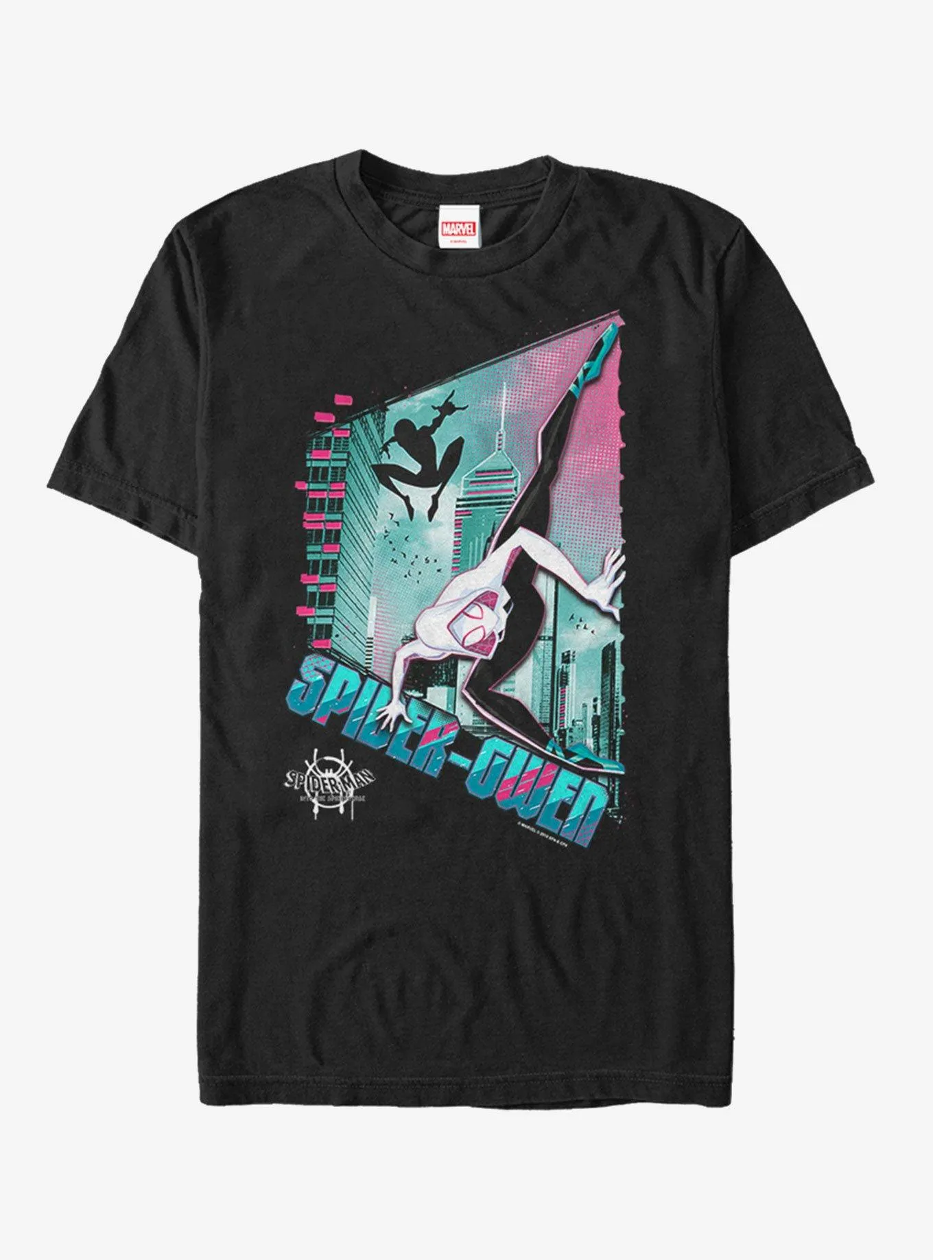 Hot Topic Marvel Spider-Man: Into The Spider-Verse Ghost-Spider Panels T-Shirt