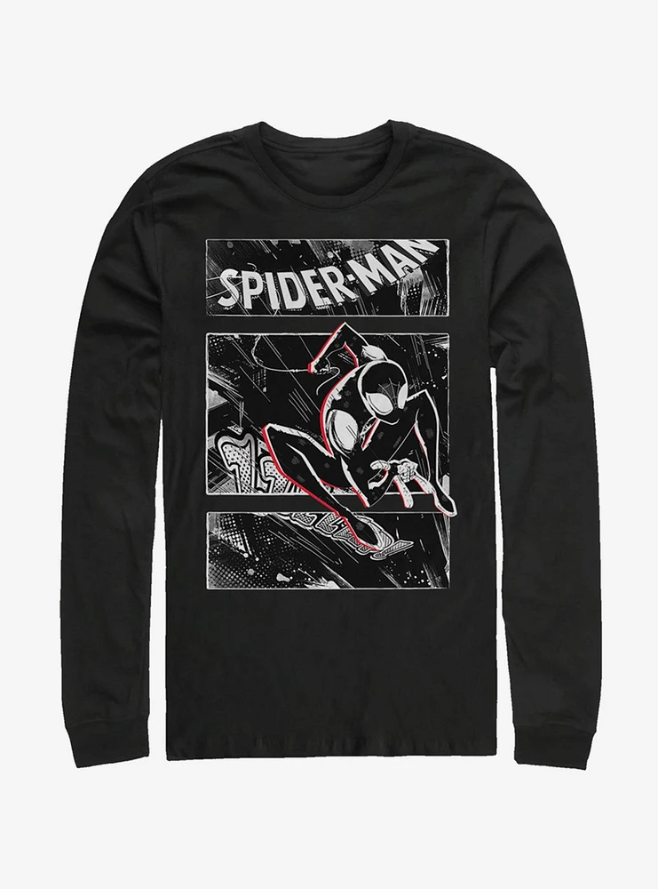 Hot Topic Marvel Spider-Man: Into The Spider-Verse Street Panels Long-Sleeve T-Shirt