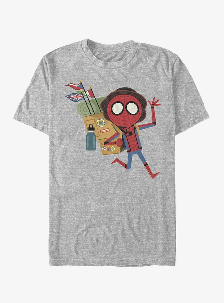 Hot Topic Marvel Spider-Man Spidey Abroad T-Shirt