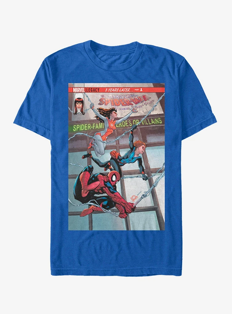 Hot Topic Marvel Spider-Man Spidey Swinging Nov.17 T-Shirt