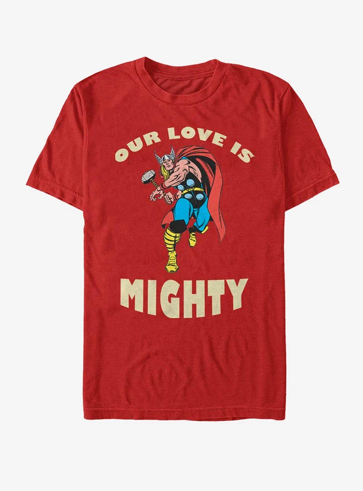 Hot Topic Marvel Thor Mighty Love Valentine T-Shirt