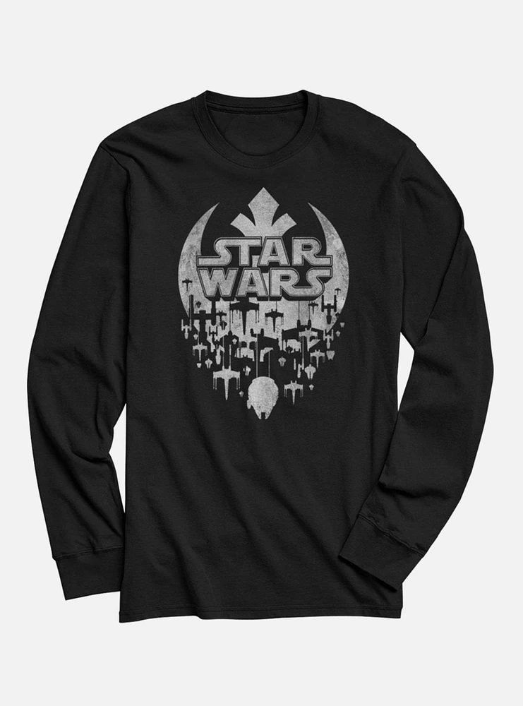 Hot Topic Star Wars Fade Long-Sleeve T-Shirt