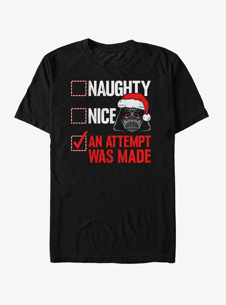 Hot Topic Star Wars Santa Vader Attempt Was Made T-Shirt