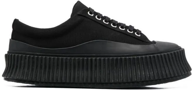 Jil Sander low-top lace-up sneakers Black