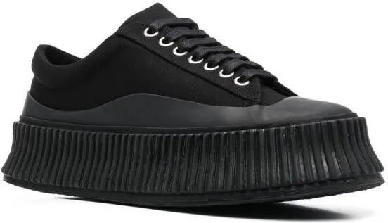 Jil Sander low-top lace-up sneakers Black