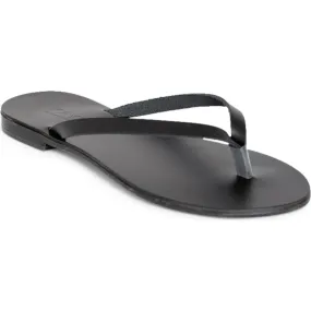 Kayu Women's Milos Minimal Flip Flop Sandals, Black