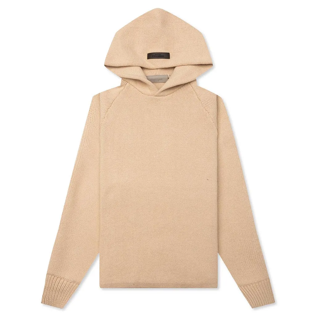 Kid's Knit Hoodie - Sand