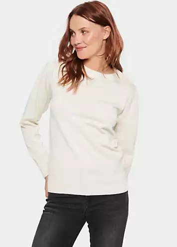 Kila Long Sleeve Shimmer Pullover by Saint Tropez | Look Again