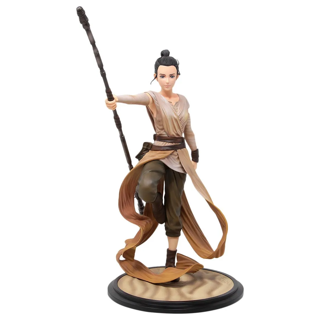 Kotobukiya ARTFX Artist Series Star Wars Rey Descendant Of Light Statue (tan)