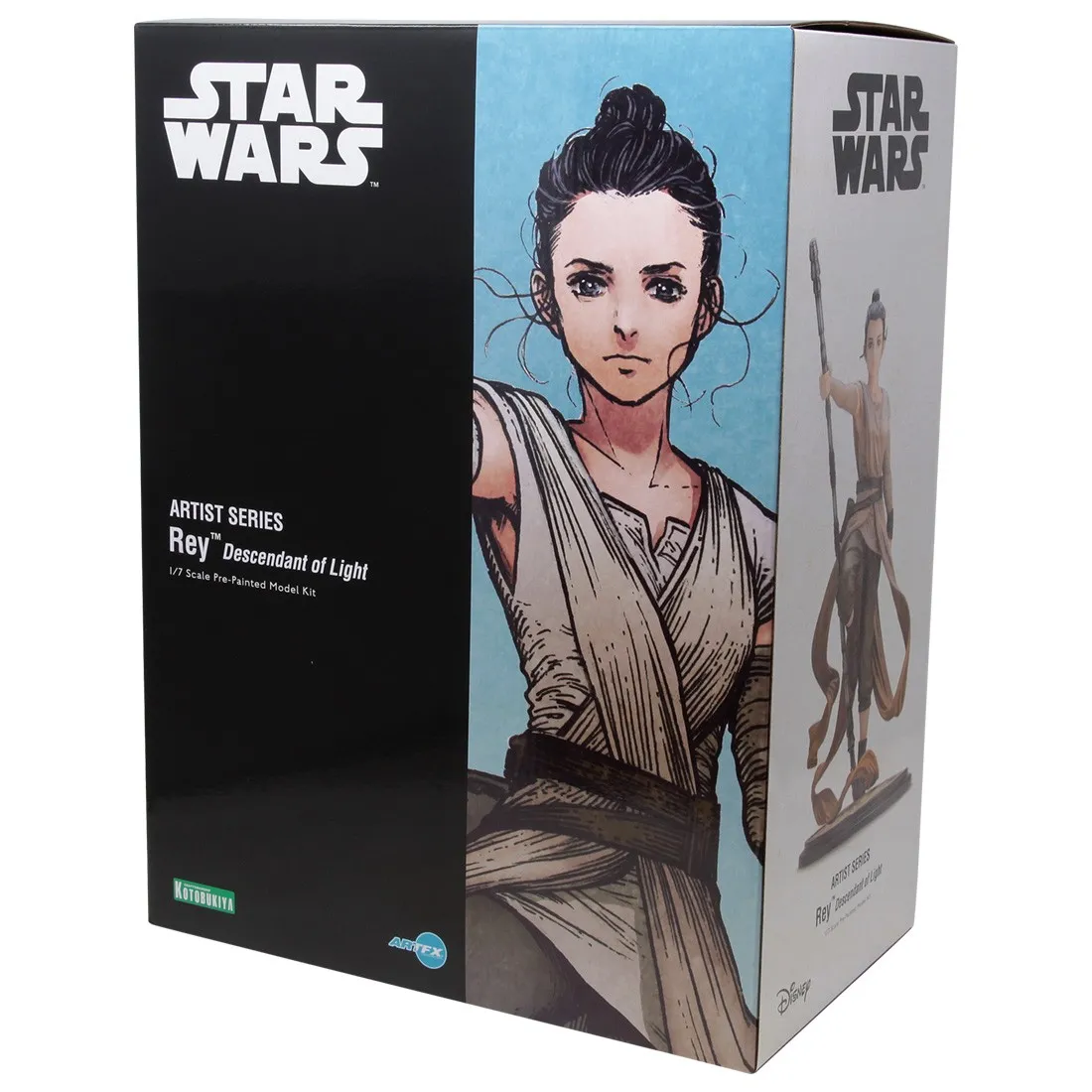 Kotobukiya ARTFX Artist Series Star Wars Rey Descendant Of Light Statue (tan)