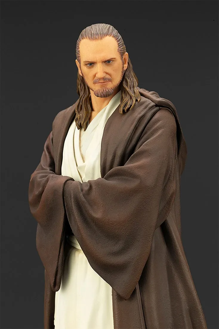 Kotobukiya ARTFX+ Star Wars The Phantom Menace Qui-Gon Jinn Statue (brown)