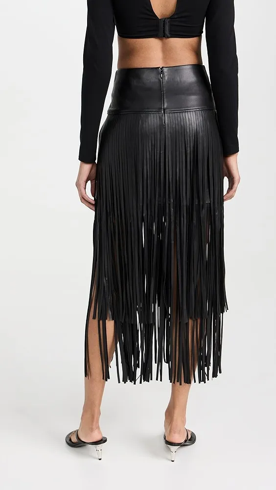 L'AGENCE   Karolina Fringe Skirt 