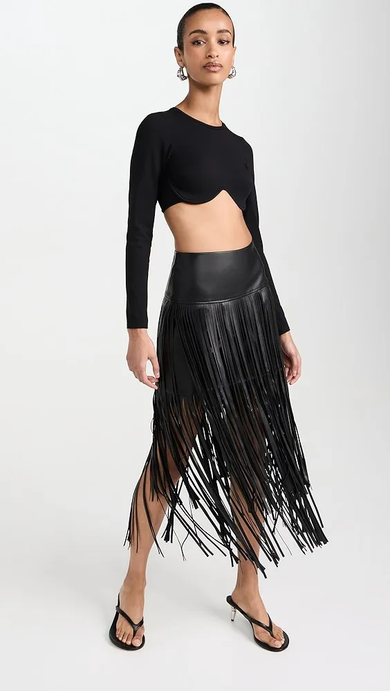 L'AGENCE   Karolina Fringe Skirt 