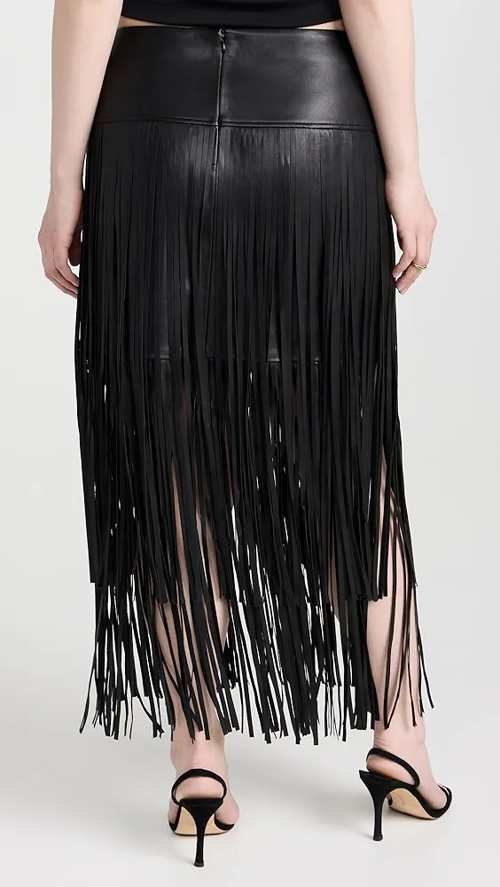 L'AGENCE   Karolina Fringe Skirt 