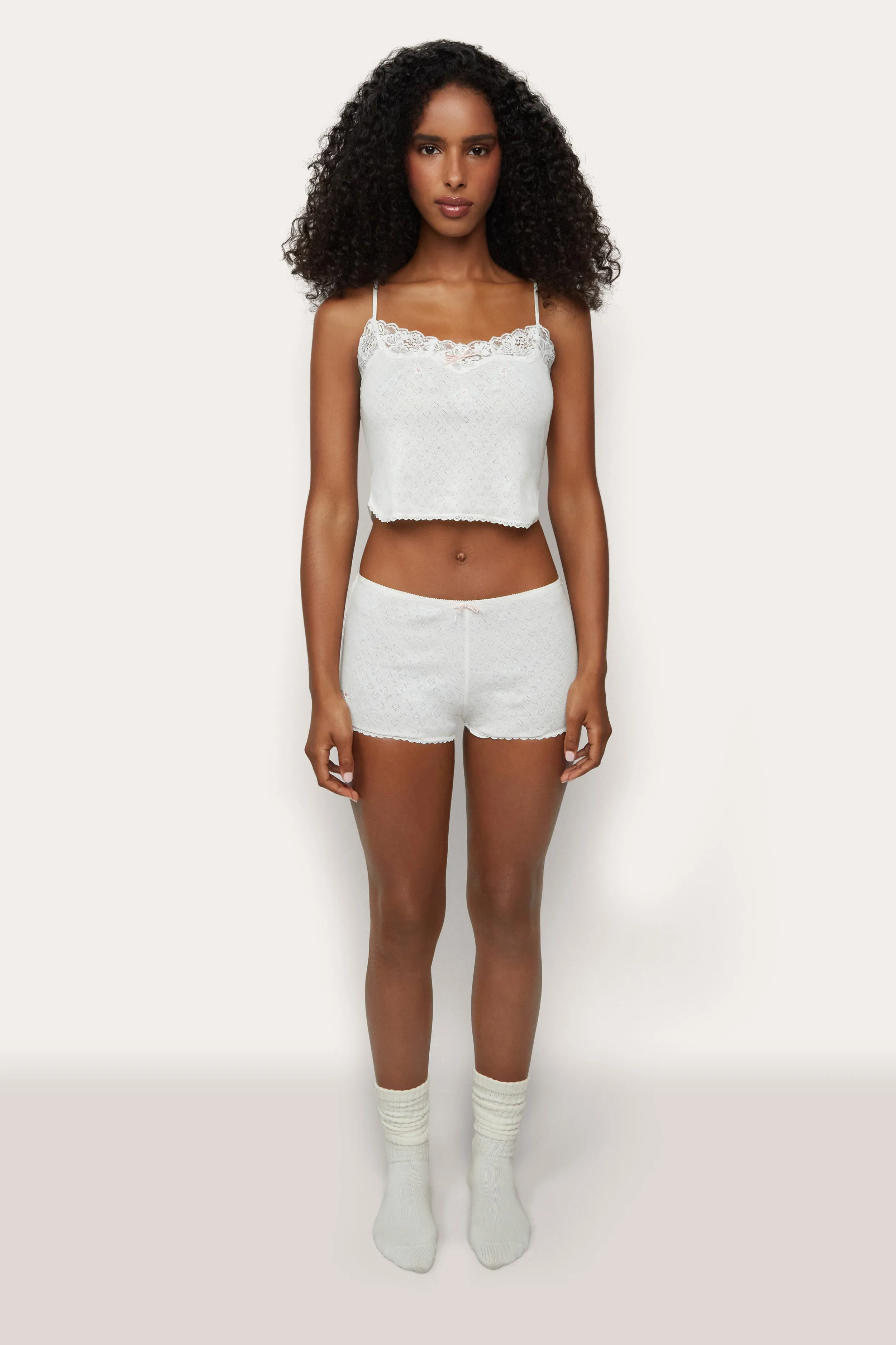 Laila Pointelle Short