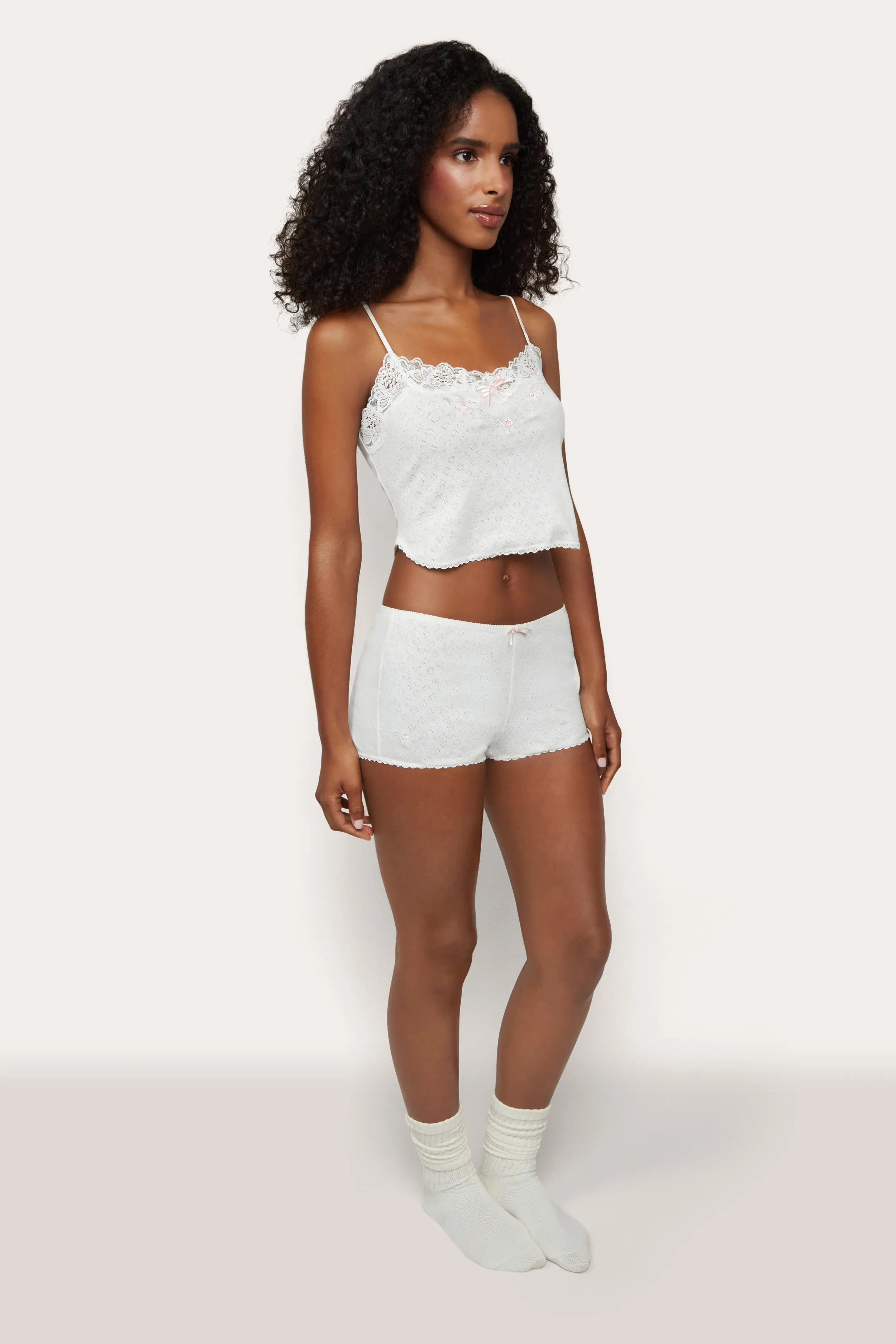 Laila Pointelle Short