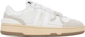 Lanvin Gray & White Clay Sneakers