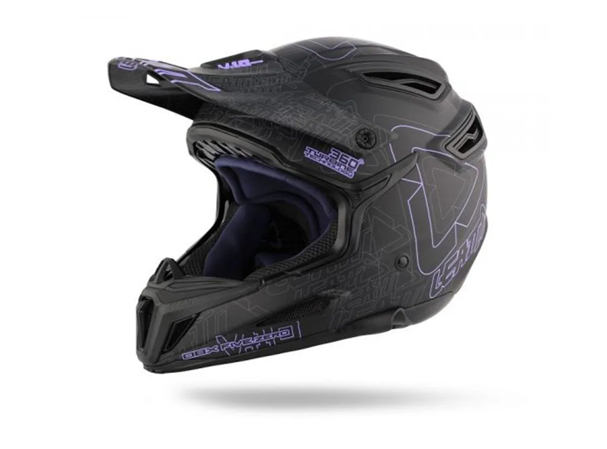 Leatt DBX 5.0 V10 Full Face Helmet - Black-Purple