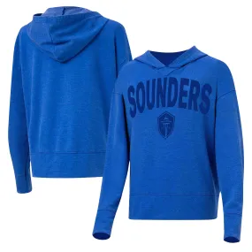 Lids Women's Concepts Sport Blue Seattle Sounders FC Volley Hoodie Long Sleeve T-Shirt