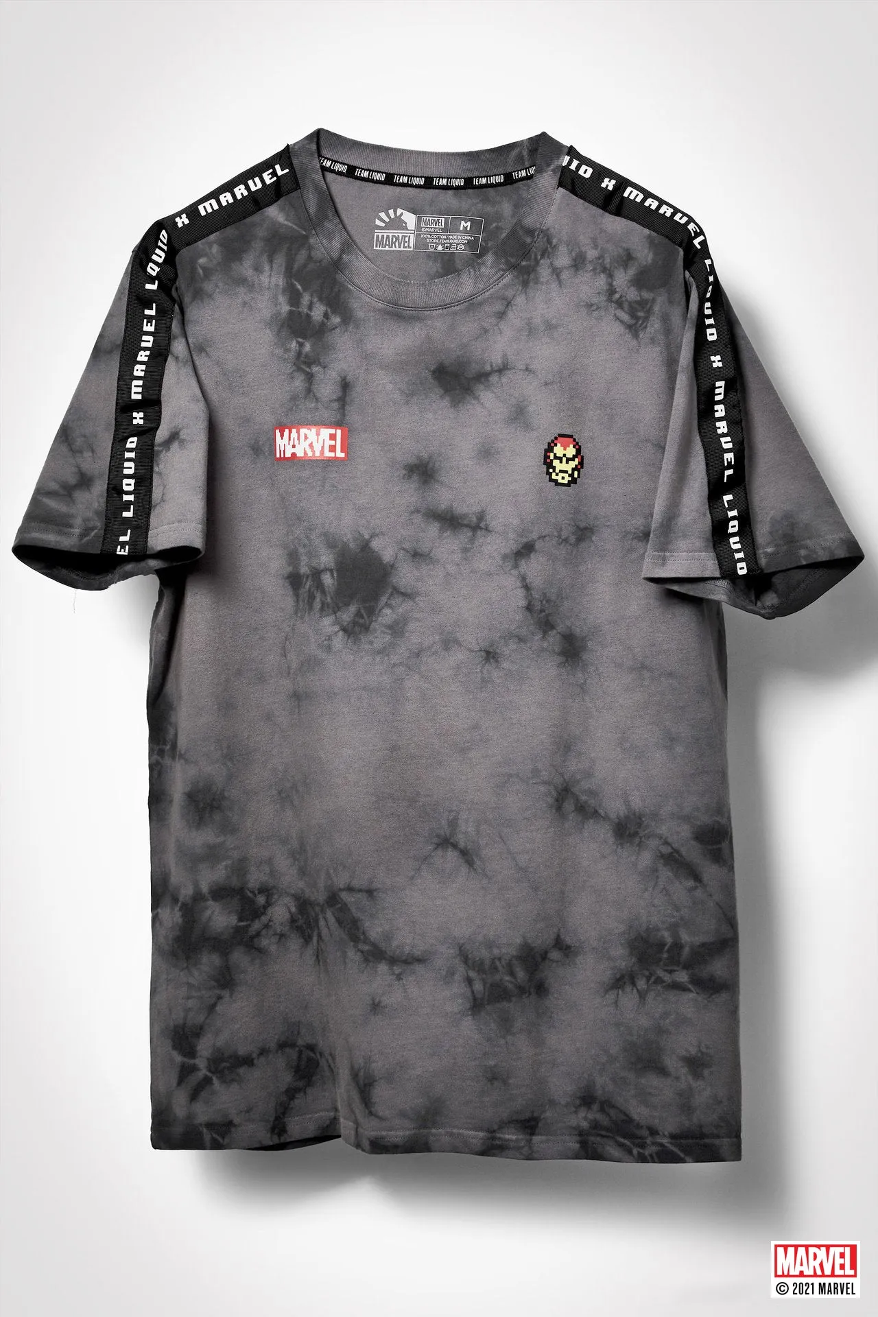 LIQUID x MARVEL RETRO IRON MAN SHORT SLEEVE TEE