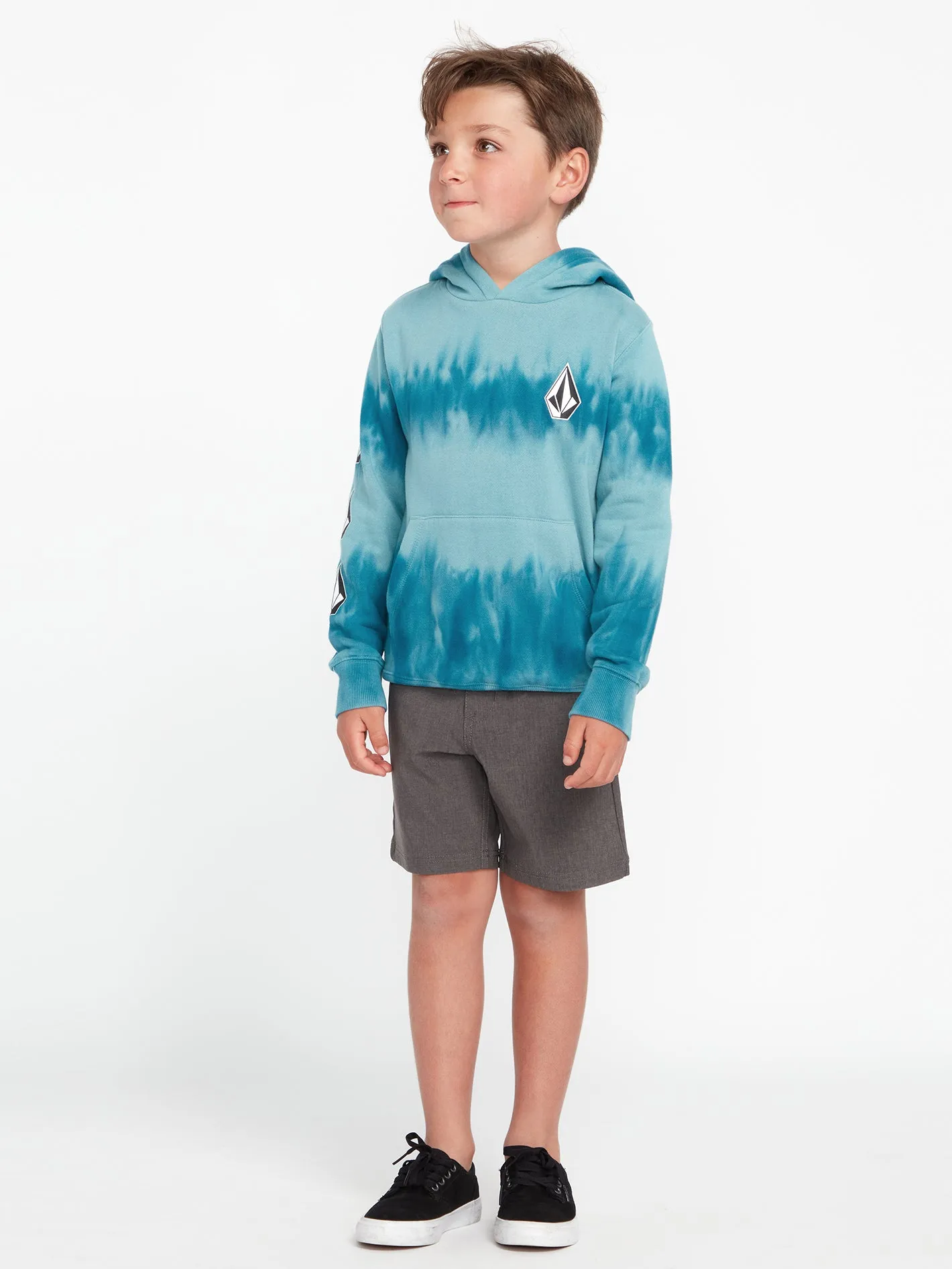 Little Boys Iconic Stone Plus Pullover Sweatshirt - Coastal Blue