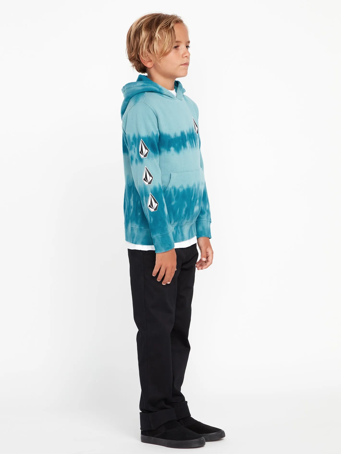 Little Boys Iconic Stone Plus Pullover Sweatshirt - Coastal Blue