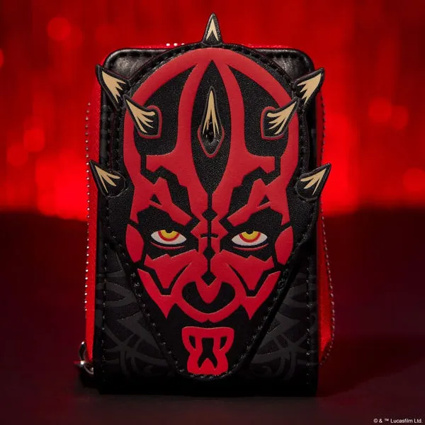 Loungefly x Star Wars Phantom Menace 25th Anniversary Darth Maul Accordion Wallet