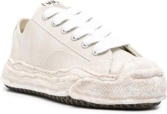 Maison MIHARA YASUHIRO Hank Vintage leather sneakers Neutrals