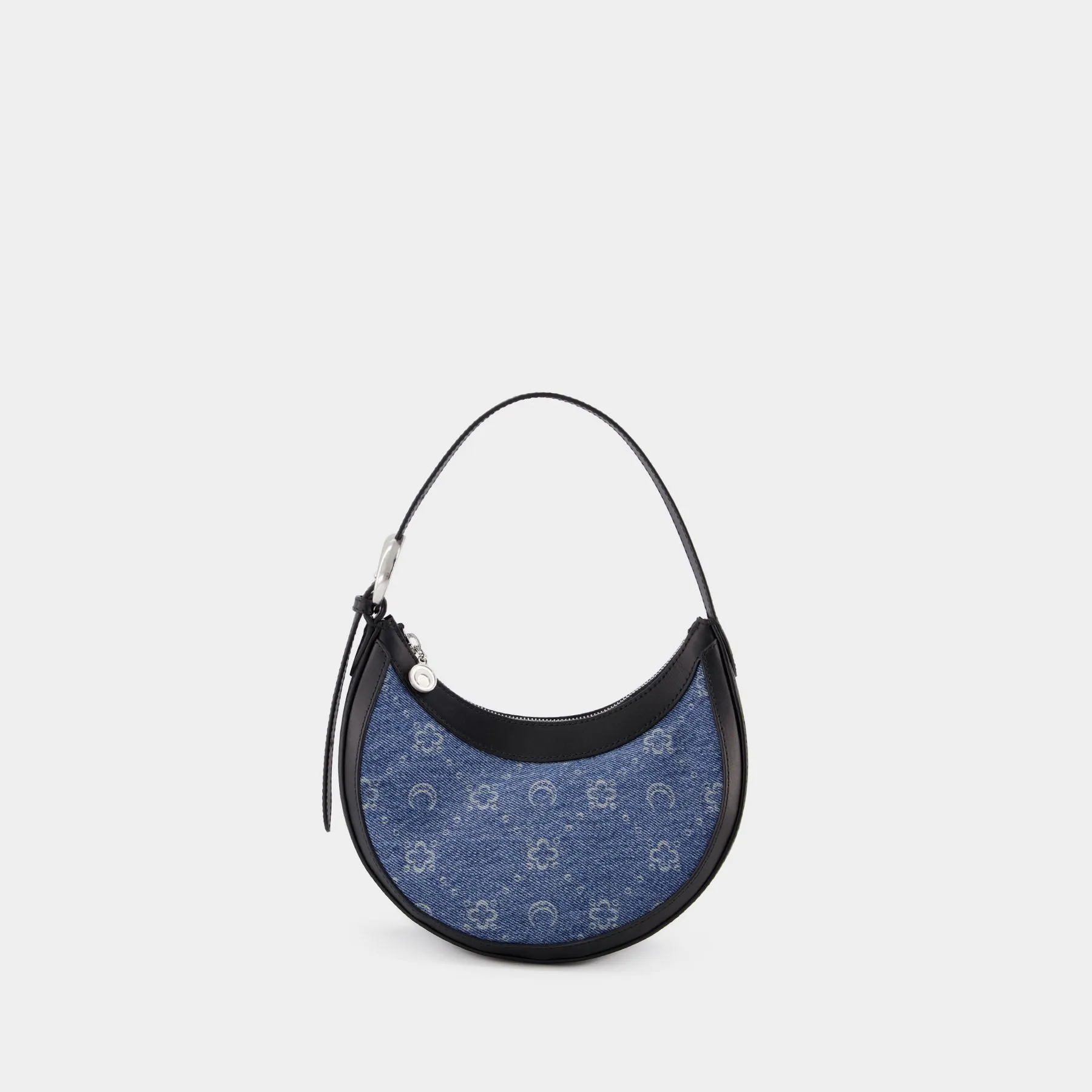 Marine Serre  Regenerated Moonogram Eclips Hobo Bag - Marine Serre - Blue - Leather