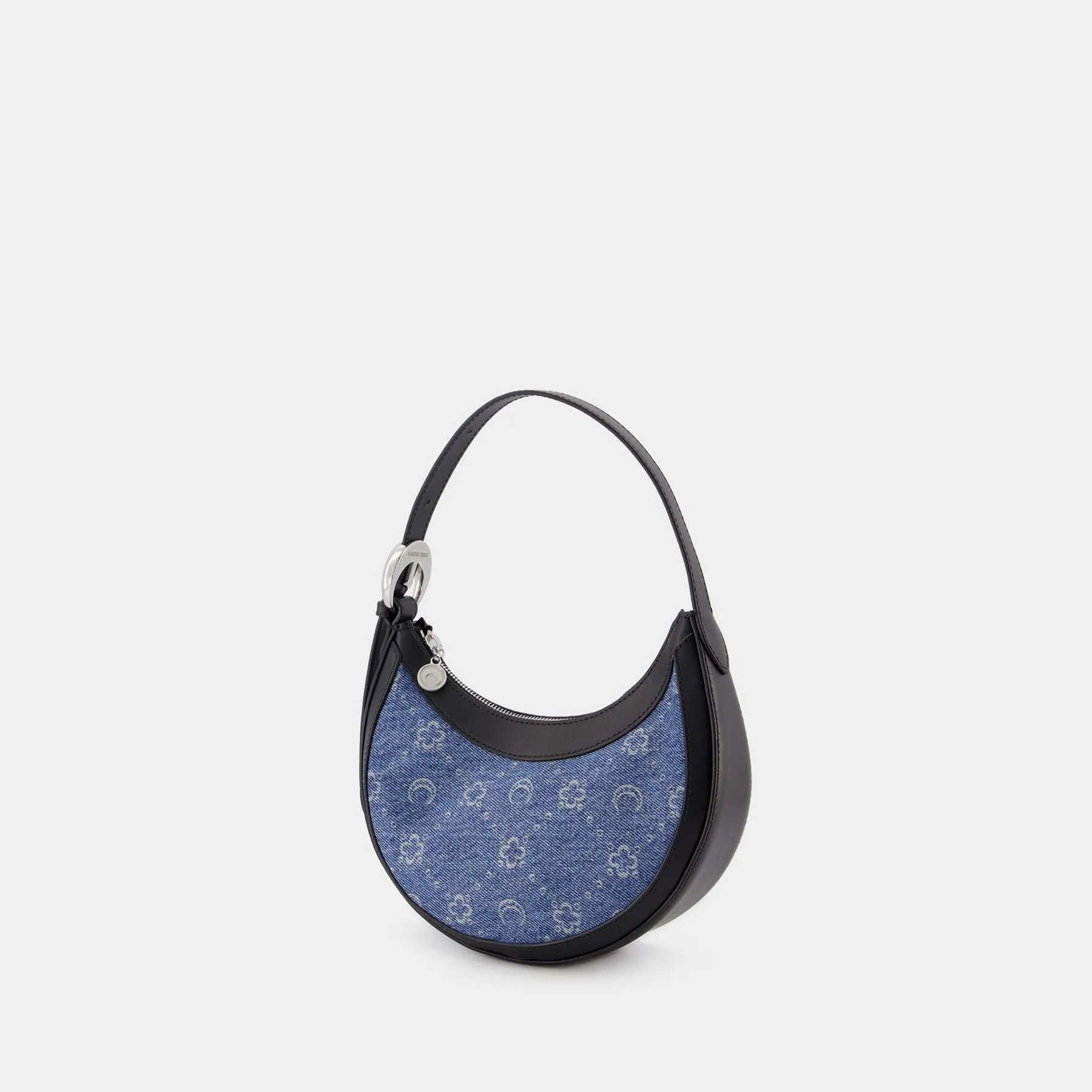 Marine Serre  Regenerated Moonogram Eclips Hobo Bag - Marine Serre - Blue - Leather