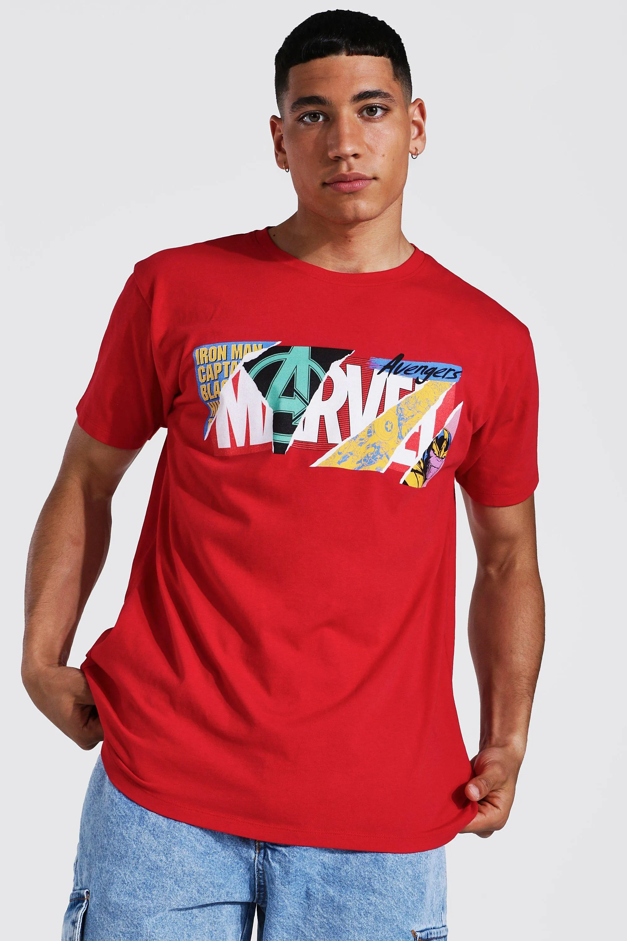 Marvel Logo License T-shirt | boohooMAN UK