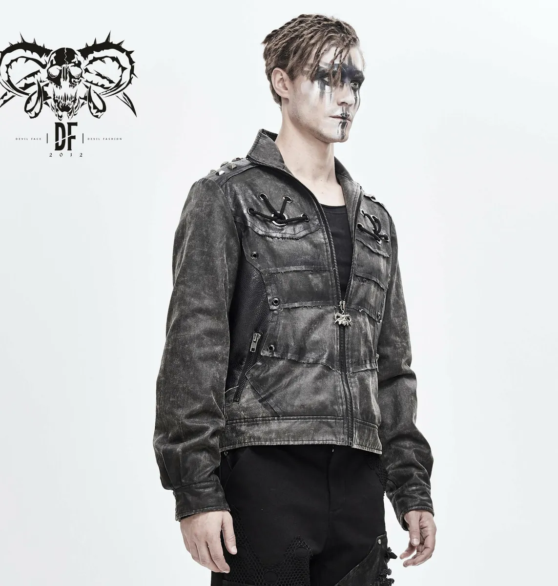 men's jacket DEVIL FASHION - Teenage Riot Punk Distressed - CT13901  -  Metal-shop