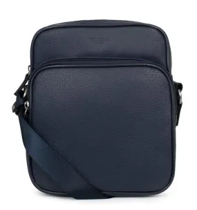 Men's navy hexagonal leather bag 469410