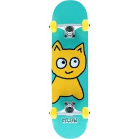 Meow Big Cat [Teal] Complete Skateboard 7.25" Mini