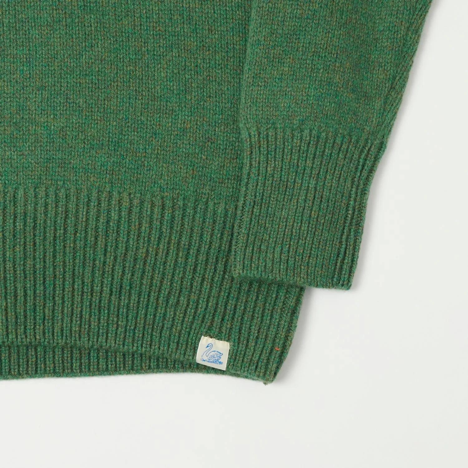 Merz b. Schwanen LOCC01 Knit Crew Neck Pullover - Moss Green