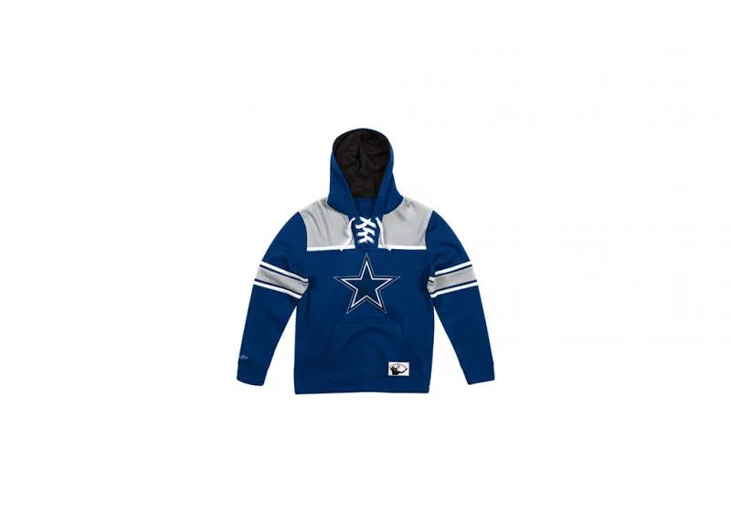 MITCHELL & NESS - Men - Dallas Cowboys Hockey Hoodie - Navy