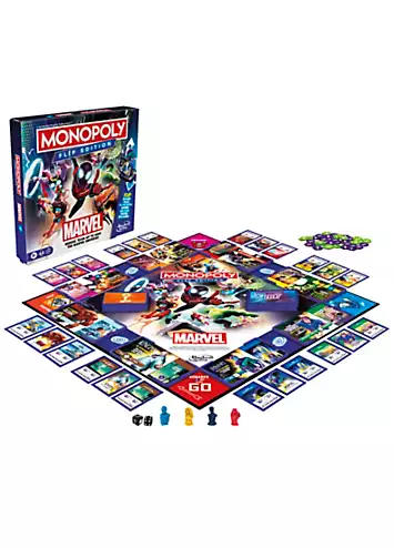 Monopoly Flip Edition Marvel by Hasbro | Look Again