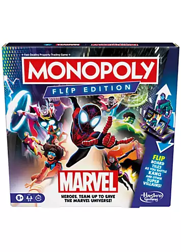 Monopoly Flip Edition Marvel by Hasbro | Look Again