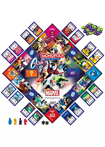 Monopoly Flip Edition Marvel by Hasbro | Look Again