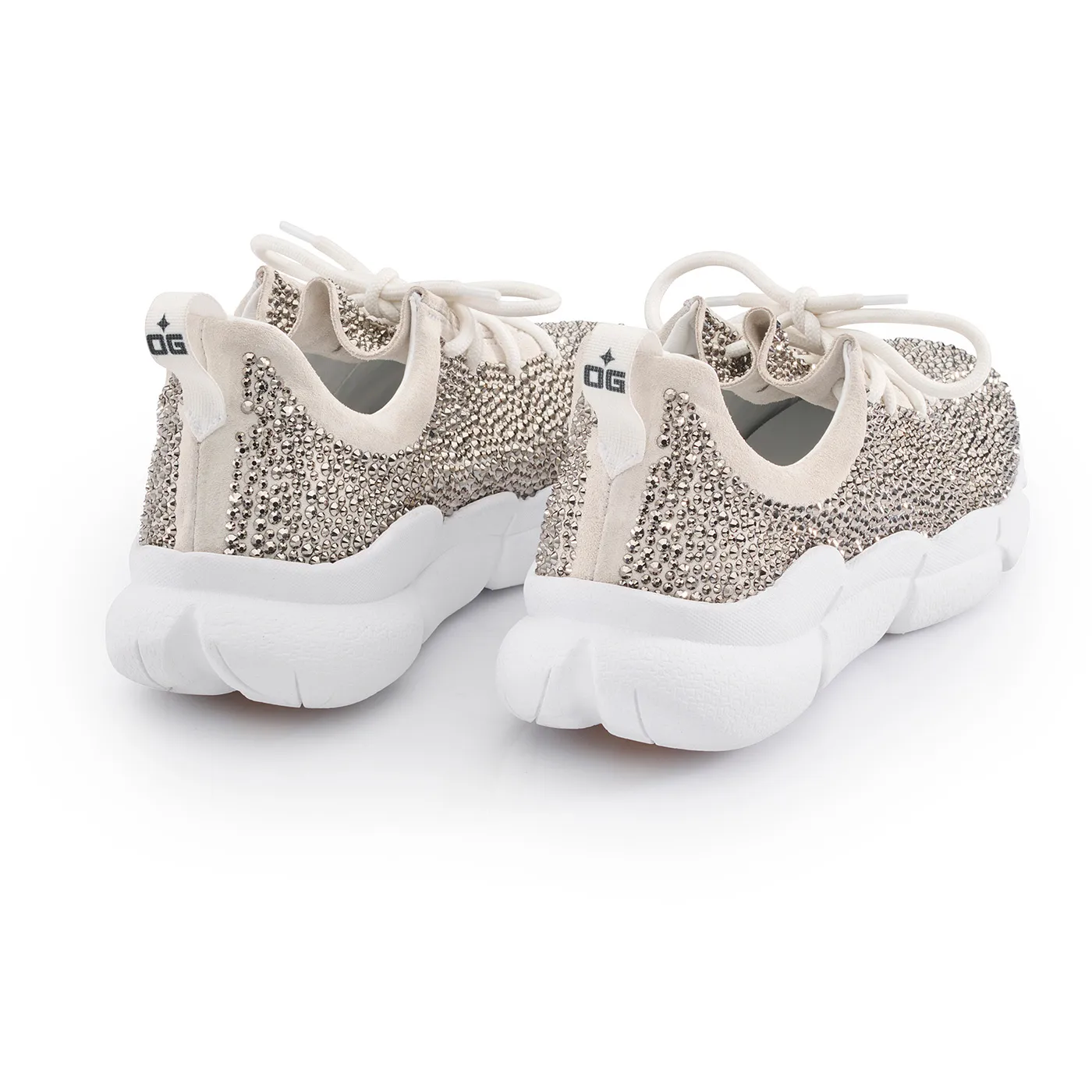 Mykonos Swarovski White Sneakers