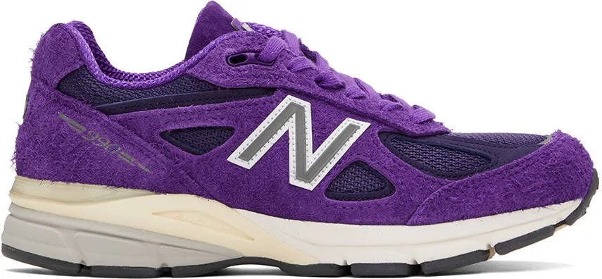 New Balance Purple Made in USA 990v4 Sneakers