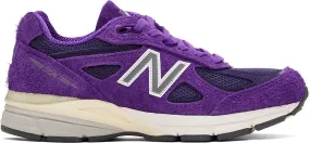 New Balance Purple Made in USA 990v4 Sneakers