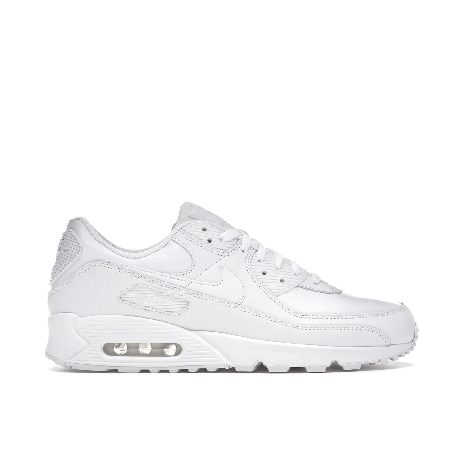 Nike Air Max 90 Triple White Leather 2020 | CZ5594-100 | Laced