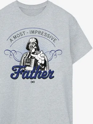 NW2 Star Wars Most Impressive Father Men Grey T-Shirt | Men | George at ASDA