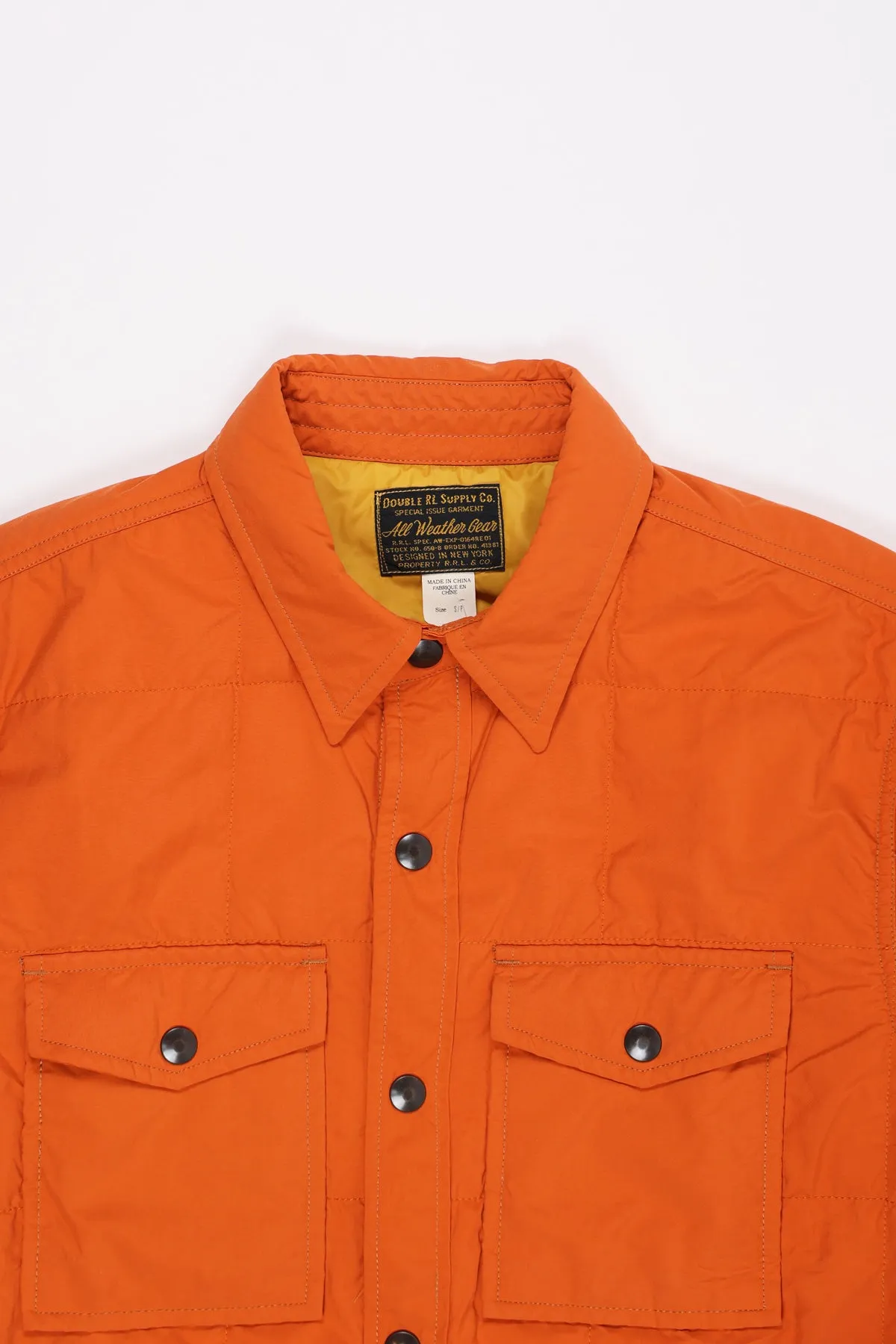 Nylon Longsleeve Shirt Jacket - Orange